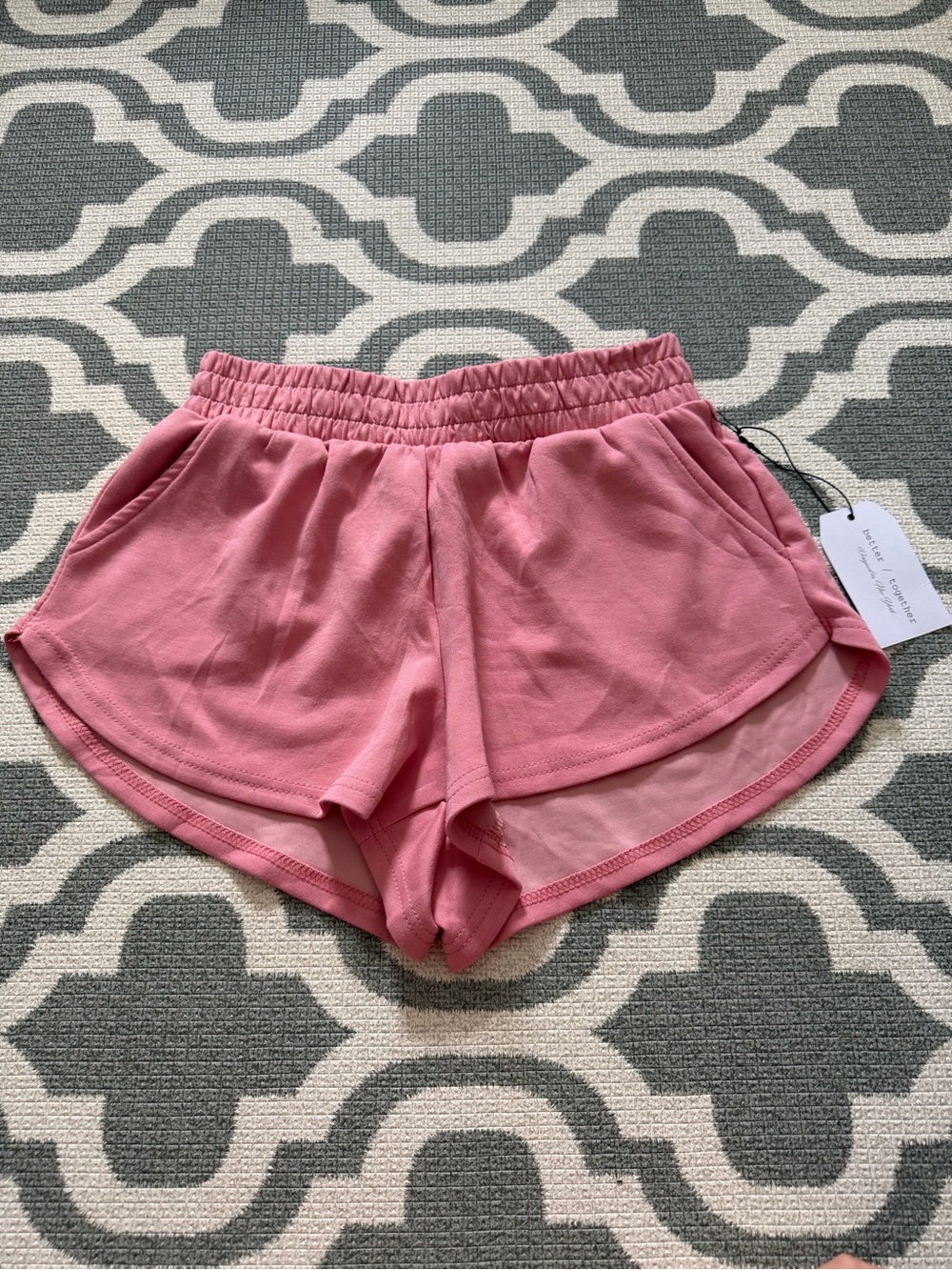 NEW Better Together pink soft flowy baggy oversize loose fit active lounge short